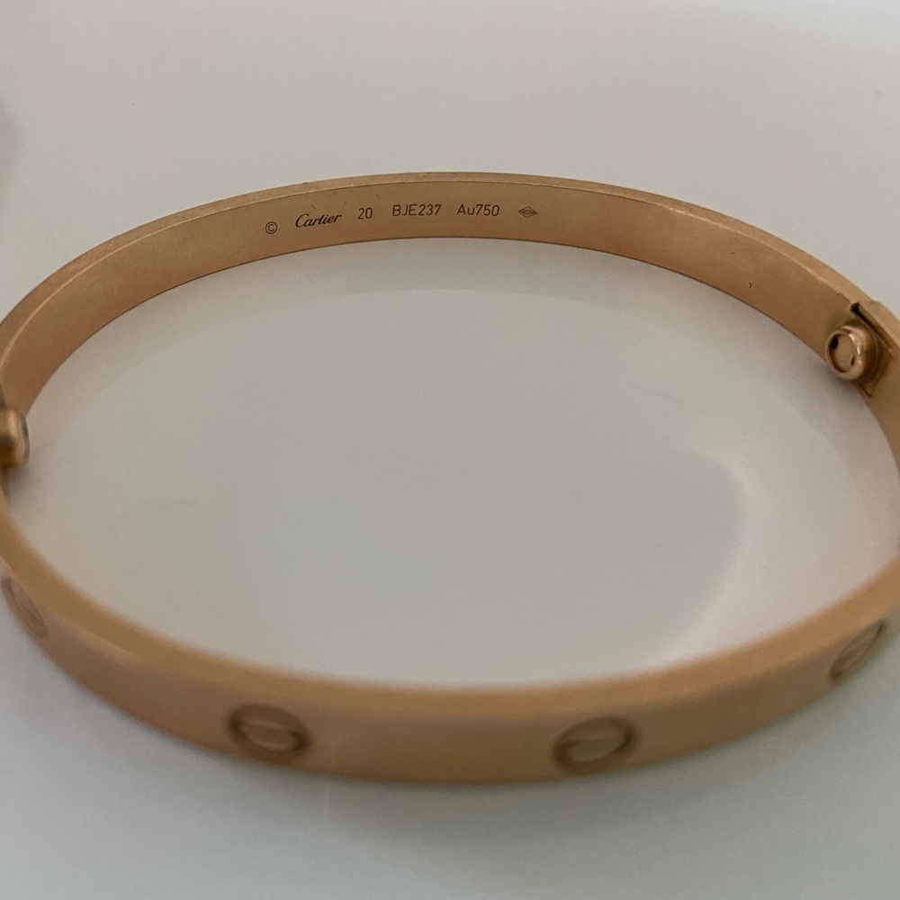 Cartier Love Bracelet Rose Gold Large Size